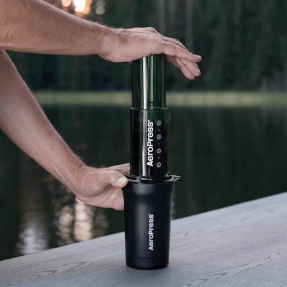 AeroPress Travel Coffee Tumbler - Stainless Steel - Coffee Drinkware for Commuting and Home Use