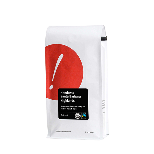 Honduras Santa Barbara Highlands Dark Org FT 12 oz - Coffee Beans for Flexible Recipe Preparation