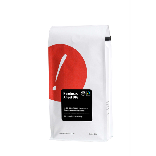 Honduras Angel BBs Fairtrade Organic 12 oz - Coffee Beans for Flexible Recipe Preparation