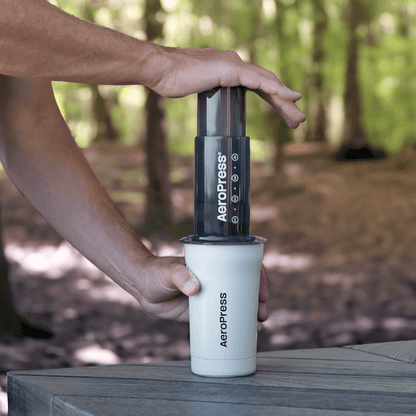 AeroPress Travel Coffee Tumbler - Stainless Steel - Coffee Drinkware for Commuting and Home Use